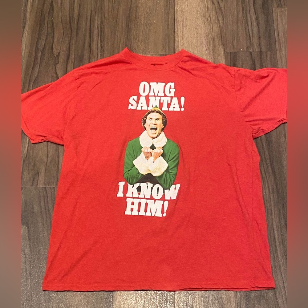 Elf Movie Santa Adult XL Shirt